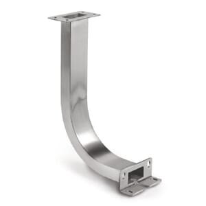 Rustfri søyle H:40cm passer fra 40x30 til 60x50cm